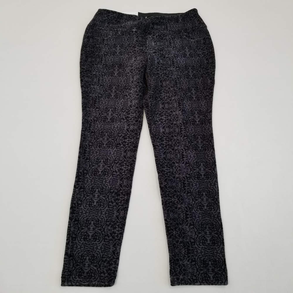 Suave Knit Corduroy Leggings Damask Size Large NWT